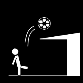 ball on roof